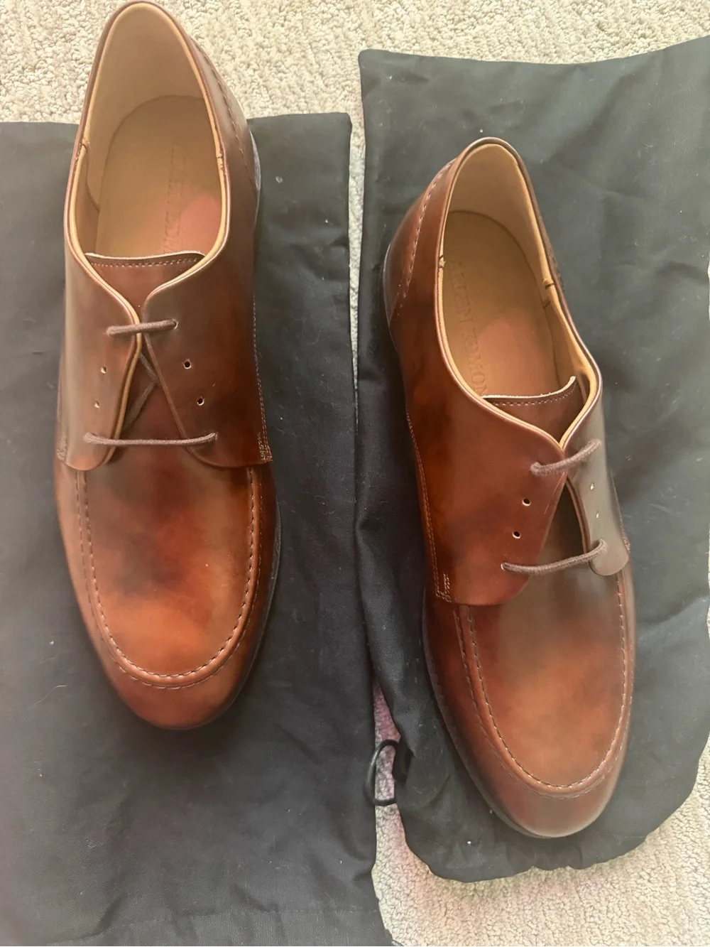 Allen Edmonds Men’s Brown Leather Oxford Dress Shoes